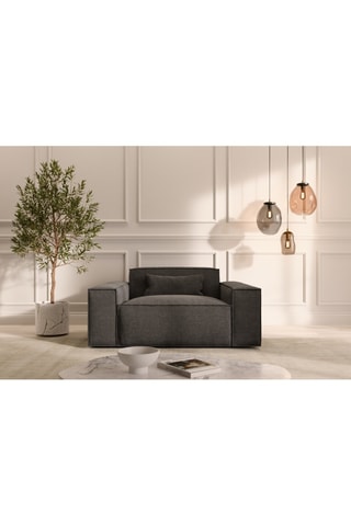 Fauteuil Lionel - Anthracite - En polyester
