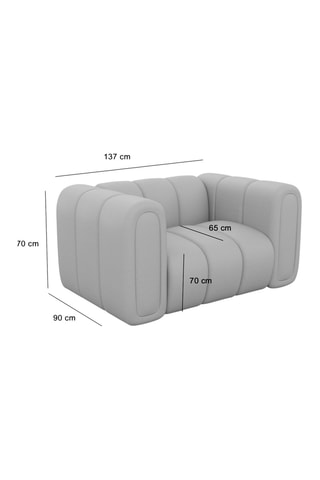 Fauteuil Luma - Blanc - En polyester