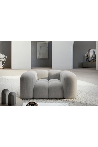 Fauteuil Nuvola - Gris clair - Tissu structuré