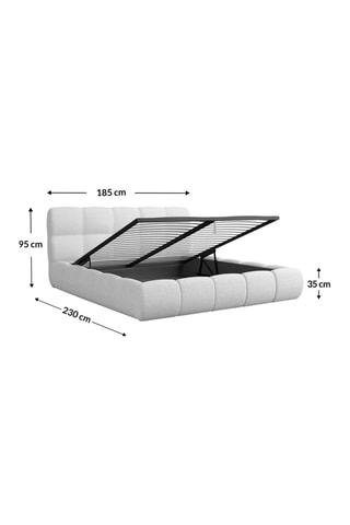 Lit-coffre Fabia - Beige - 160 x 200 cm