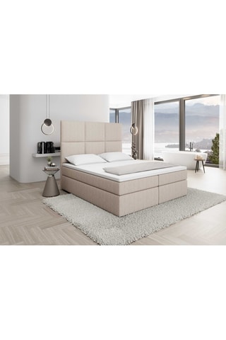 Lit avec double coffre Palata Beige