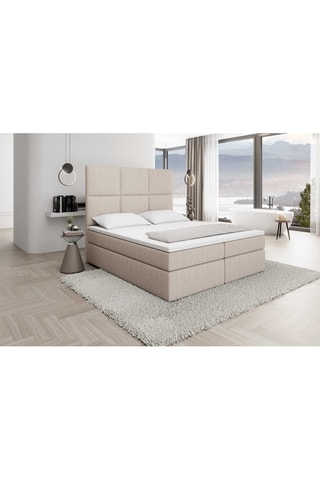 Lit avec double coffre Palata Beige