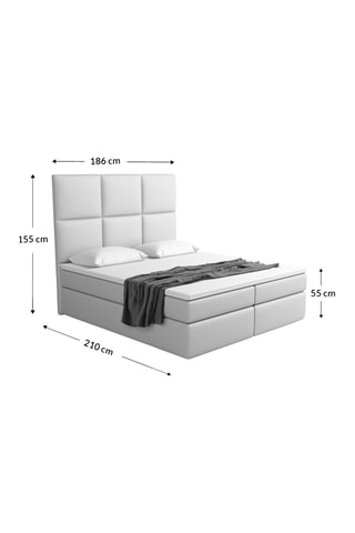 Lit avec double coffre Palata Beige