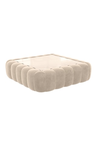 Table basse carrée Nuvola - Crème