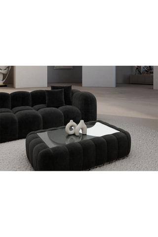 Table basse rectangulaire Nuvola - Noir