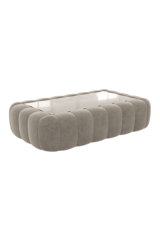 Table basse rectangulaire Nuvola - Beige foncé