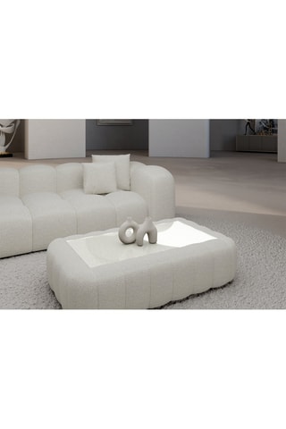 Table basse rectangulaire Nuvola - Blanc
