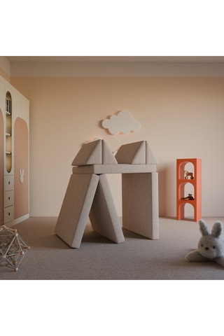 Canapé modulable Simea - Beige - 4 places - En polyester