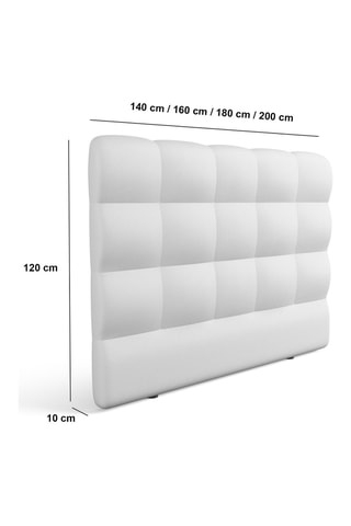 Tête de lit en pin massif Venistea - 140 x 120 x 10 cm