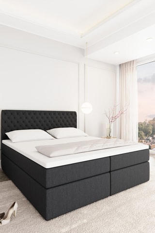 Lit-coffre avec sommier Massari - Couchage 140 x 200 cm