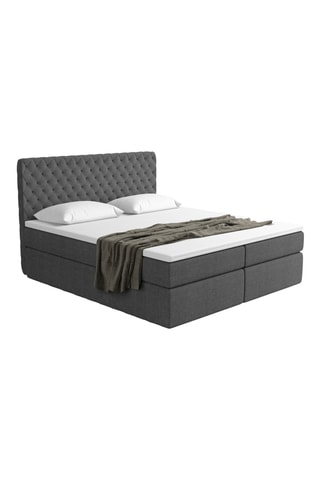 Lit-coffre avec sommier Massari - Couchage 140 x 200 cm