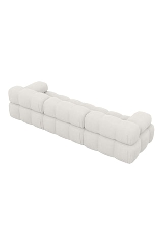 Canapé Seducca - Blanc - 3 places - En polyester