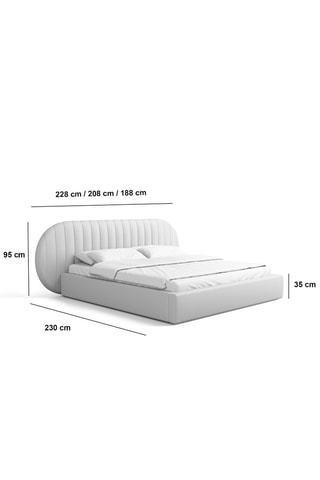 Lit-coffre avec sommier Belize - Couchage 180 x 200 cm