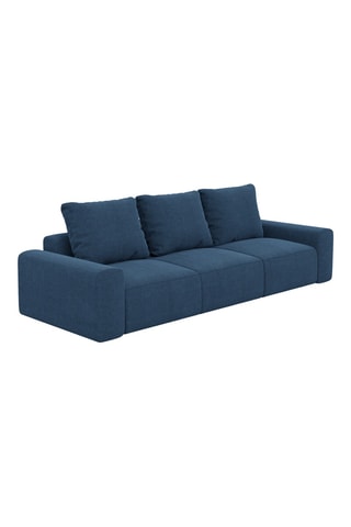 Canapé Moya - Bleu marine - 4 places - En polyester