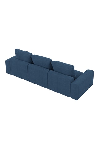 Canapé Moya - Bleu marine - 4 places - En polyester