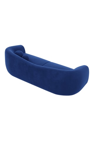 Canapé Ciroto - Bleu cobalt - 3 places - En polyester