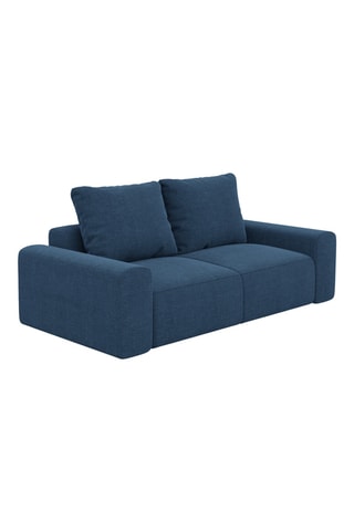 Canapé Moya - Bleu foncé - 3 places - En polyester