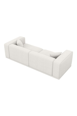 Canapé Duno - Blanc - 4 places - En polyester