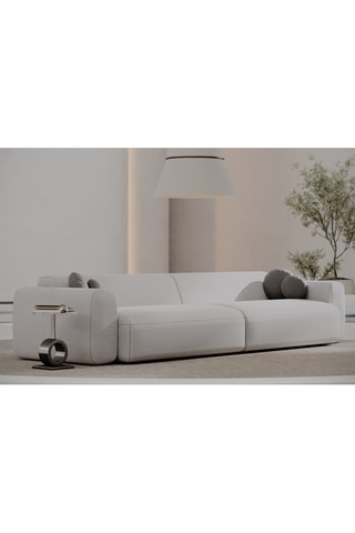 Canapé Moloko - Blanc - 4 places - En polyester