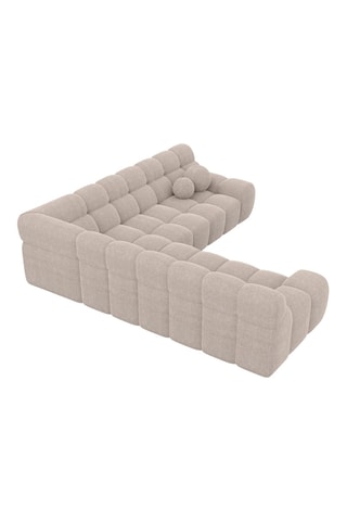 Canapé d'angle Bonobo - Beige - 5 places - En polyester