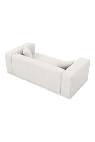 Canapé Duno - Blanc - 3 places - En polyester