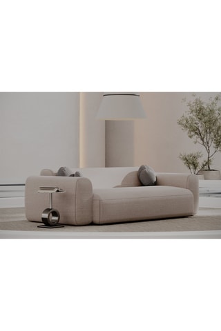 Canapé Moloko - Beige - 3 places - En polyester