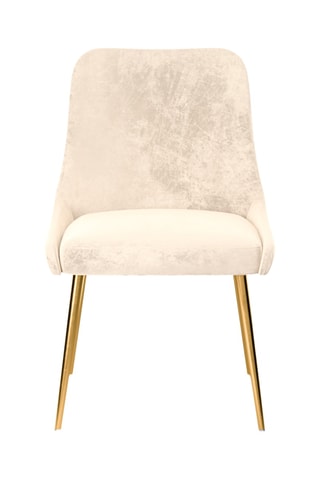Fauteuil Olive - Beige clair - Toucher velours