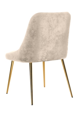 Fauteuil Olive - Beige clair - Toucher velours