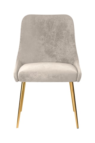 Fauteuil Olive - Beige foncé - Toucher velours côtelée