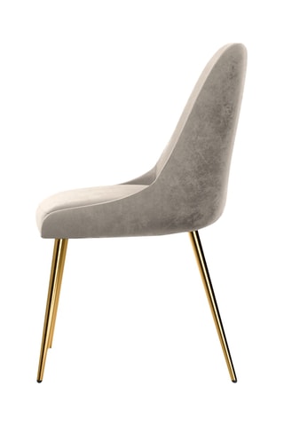 Fauteuil Olive - Beige foncé - Toucher velours côtelée