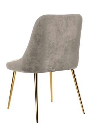 Fauteuil Olive - Beige foncé - Toucher velours côtelée