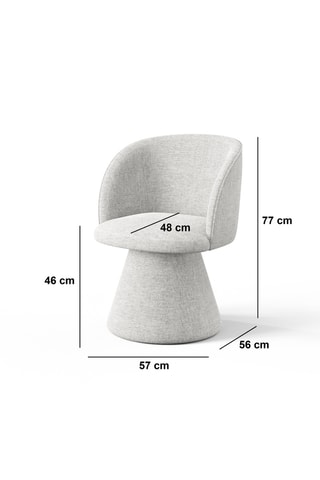 Chaise en hêtre et sapin massif Livia - 57 x 77 x 56 cm