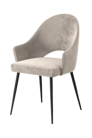 Fauteuil God - Beige foncé - Toucher velours