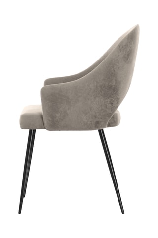 Fauteuil God - Beige foncé - Toucher velours