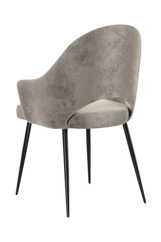 Fauteuil God - Beige foncé - Toucher velours