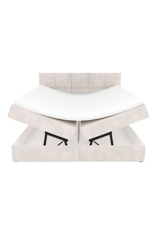 Lit-coffre avec sommier Beatrix - Couchage 140 x 200 cm