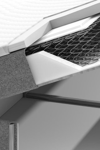 Lit-coffre avec sommier Beatrix - Couchage 140 x 200 cm