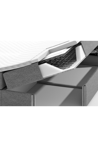 Lit-coffre avec sommier Beatrix - Couchage 160 x 200 cm