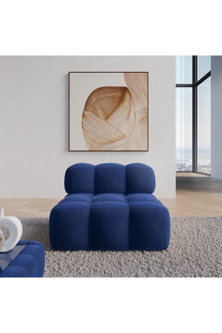 Fauteuil Seducca - Bleu foncé - En polyester