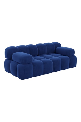 Canapé Seducca - Bleu foncé - 2 places - Toucher velours