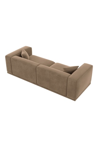 Canapé Duno - Marron - 4 places - En polyester