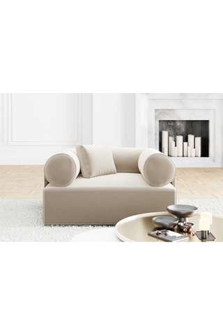 Fauteuil Ragusa - Ecru - En polyester