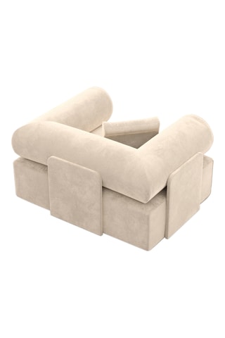 Fauteuil Ragusa - Ecru - En polyester