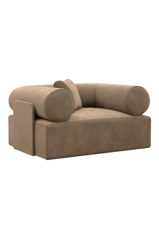 Fauteuil Ragusa - Marron - En polyester