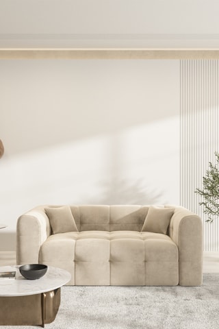 Canapé Baloo - Ecru - 2 places - En polyester