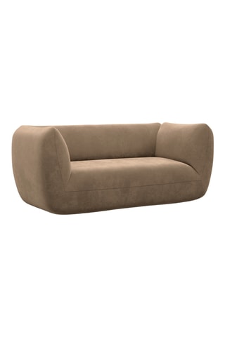 Canapé Leroy - Marron - 2 places - En polyester