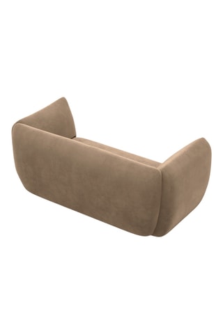 Canapé Leroy - Marron - 2 places - En polyester