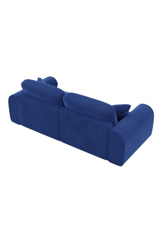 Canapé Dion - Bleu marine - 2 places - En velours
