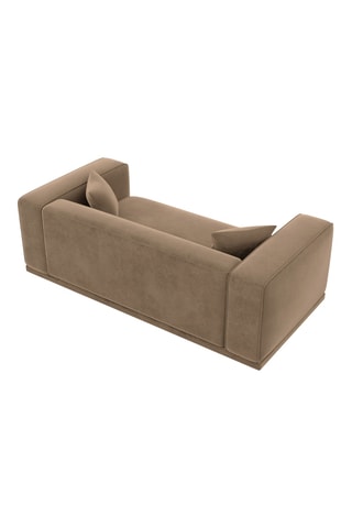 Canapé Duno - Marron - 3 places - En polyester