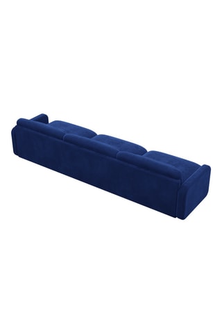 Canapé Migala - Bleu foncé - 3 places - En polyester